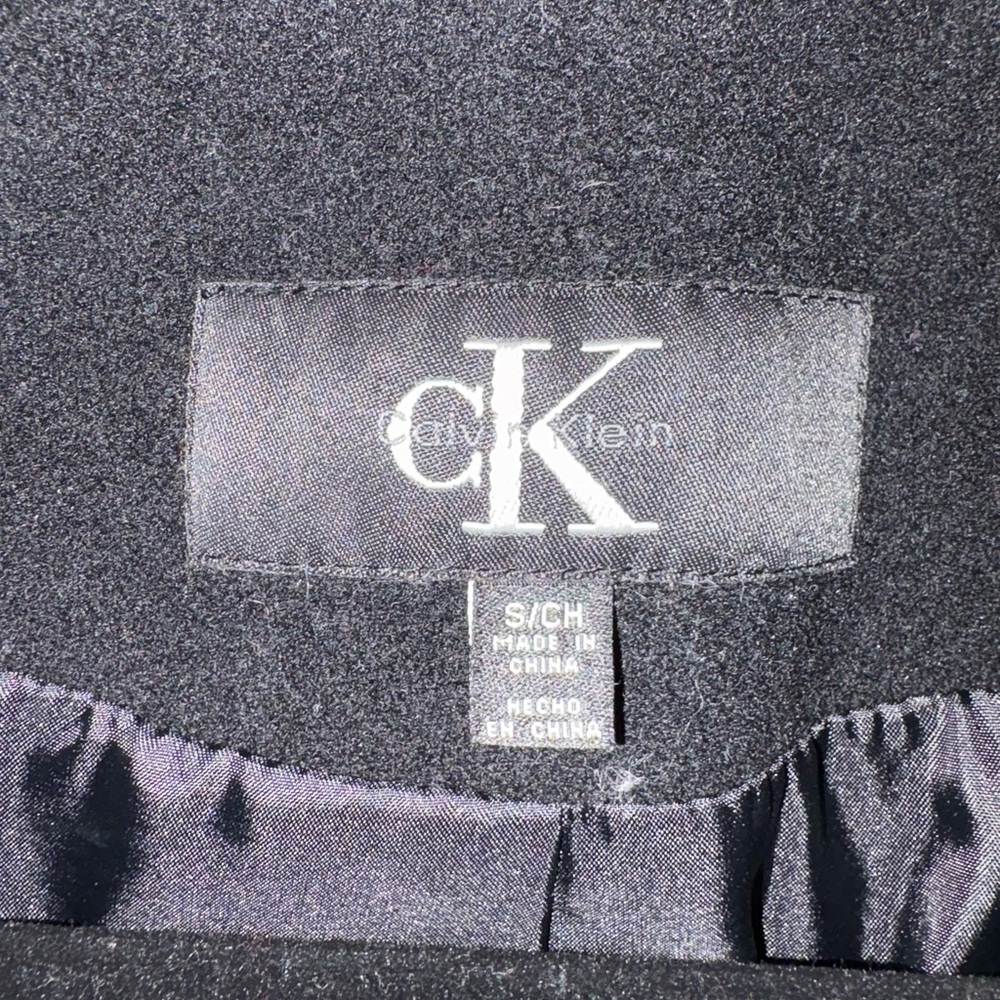 Calvin Klein Charcoal Gray Outerwear